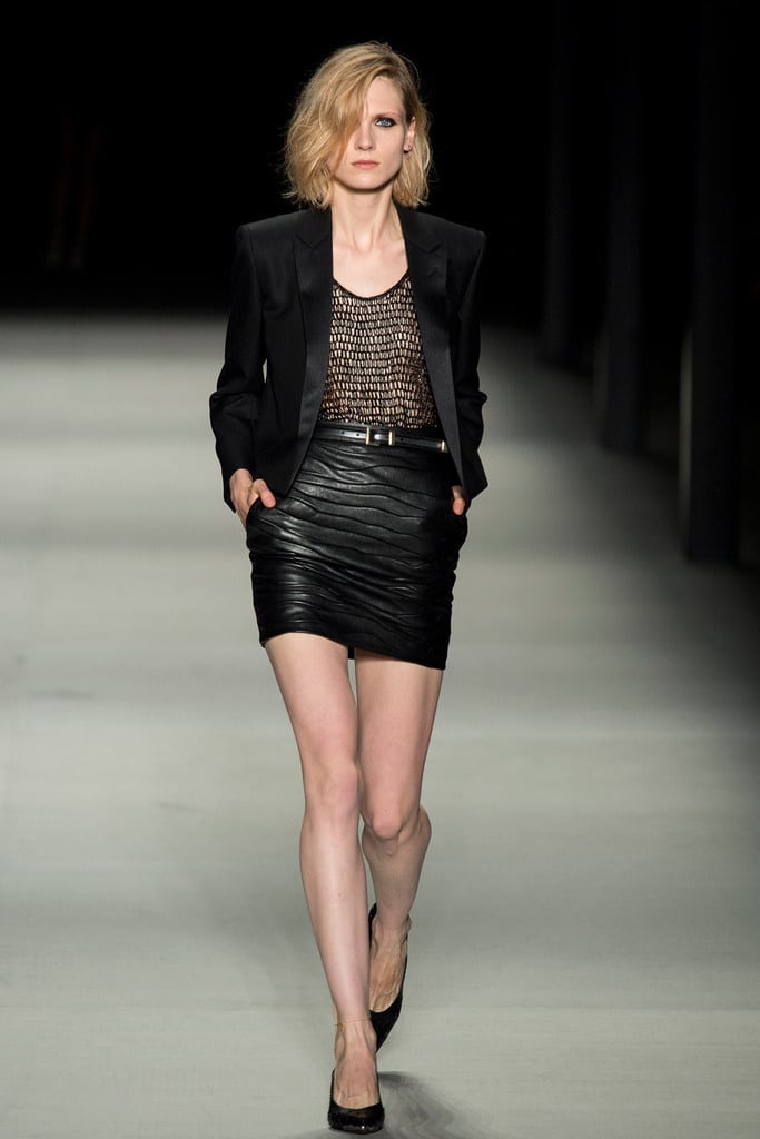 Yves Saint Laurent en Paris Fashion Week 2014 vía Vogue Yves Saint Laurent SS2014